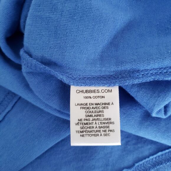 Chubbies Mens SIZE M Blue Pink T-Shirt California Short Sleeve Unisex - Picture 6 of 8